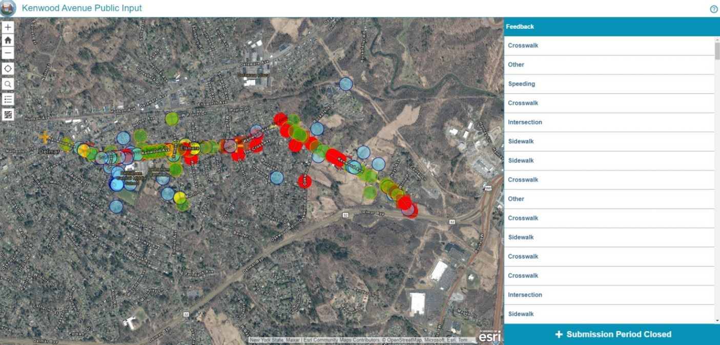 Kenwood Ave Public Input Web Map Image to Embed