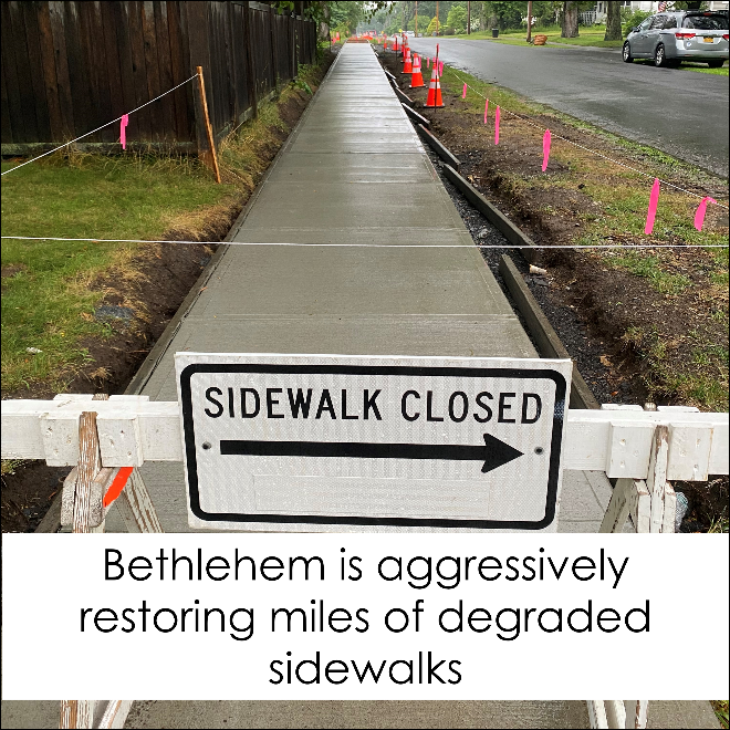 Restoring degraded sidewalks